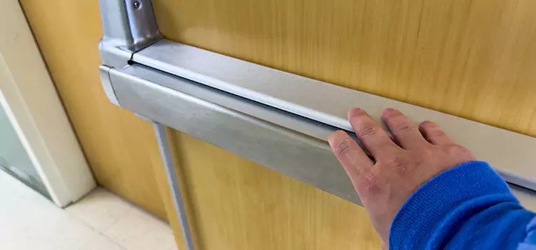Installing a Push Bar on a Door Cooper City